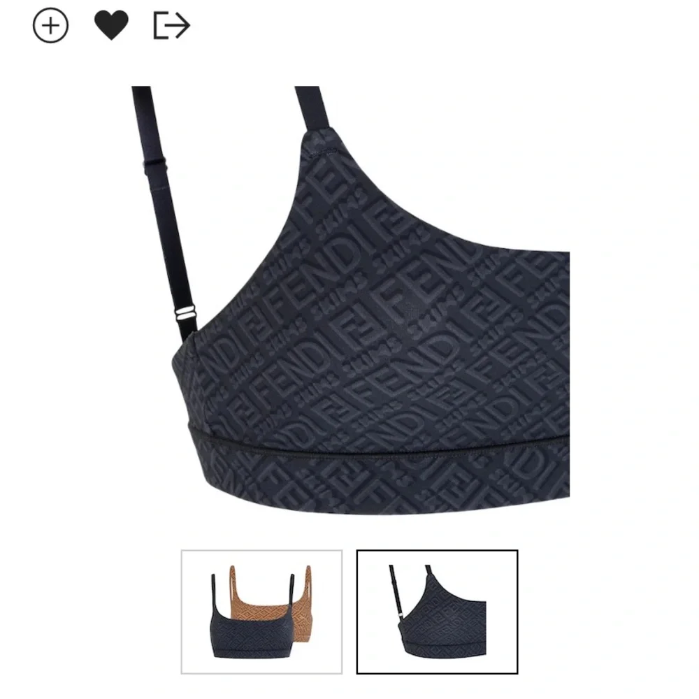 FENDI x SKIMS Scoop Neck Bralette (California/Tan)